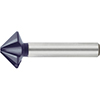 A20144: Svasatori codolo cilindrico a 4 taglienti 90° in acciaio HSS rivestito TiAlN; FORMAT