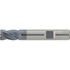 A50803: Frese codolo cilindrico a 4 taglienti in metallo duro rivestite TiAlN con elica a passo differenziato per inox e titanio; FORMAT