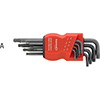 N20290: Serie di chiavi maschio piegate a testa sferica per viti con impronta Torx®; FORMAT