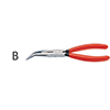N35251: Pinze a becchi mezzitondi piegati con taglienti; KNIPEX