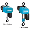 P10013: Paranchi elettrici a catena con gancio di sospensione - Tralift® TT; TRACTEL