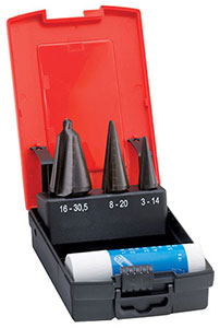 A01900: Assortimento di punte per forare e allargare in acciaio HSS; FORMAT