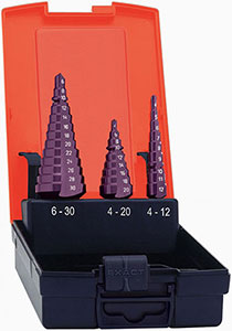 A01936: Assortimenti di punte per forare e allargare in acciaio HSS rivestite TiAlN; FORMAT