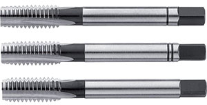 A05618: Serie di maschi a mano in HSS-E passo grosso DIN 352; FORMAT