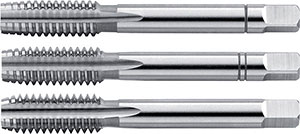 A05647: Serie di maschi a mano in acciaio HSS filettatura UNC DIN 2184; FORMAT