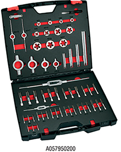 A05795: Assortimenti di maschi a mano, filiere e punte in acciaio HSS; FORMAT