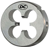 A10015: Filiere in acciaio HSS passo fine filettatura DIN 13 sinistra; DC_SWISS