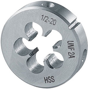 A10822: Filiere in acciaio HSS filettatura UNF; FORMAT