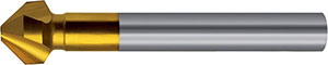 A20015: Svasatori codolo cilindrico a 3 taglienti 90° in acciaio HSS rivestiti TiN; TKN