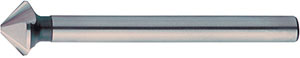 A20445: Svasatori codolo cilindrico a 3 taglienti 90° in acciaio HSS serie lunga; FORMAT