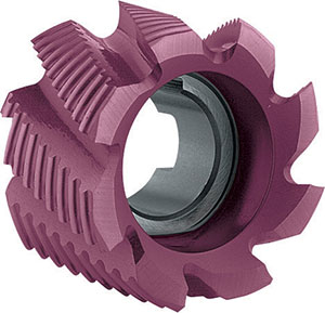 A25025: Frese cilindriche frontali in acciaio HSS Co8 rivestite TiAlN DIN1880 per sgrossatura; FORMAT