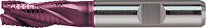 A25158: Frese codolo cilindrico a 3 taglienti in acciaio HSS Co8 rivestite TiAlN per semifinitura; FORMAT