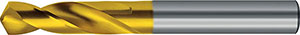 A40008: Punte codolo cilindrico in metallo duro serie extra corta rivestite TiN; TKN