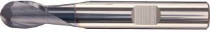 A50222: Frese codolo cilindrico a 2 taglienti in metallo duro rivestite TiAlN raggiate; FORMAT
