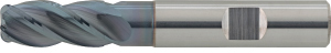 A50808: Frese "toriche" codolo cilindrico a 4 taglienti in metallo duro rivestite TiAlN per inox; FORMAT