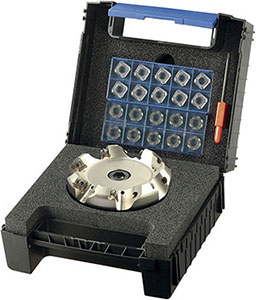 A58013: Assortimenti di frese ad inserti per spianatura a 45° con attacco a manicotto; TKN