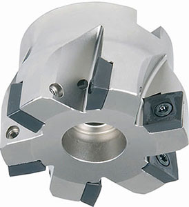 A58015: Frese ad inserti per spianatura e spallamenti a 90° con attacco a manicotto; TKN