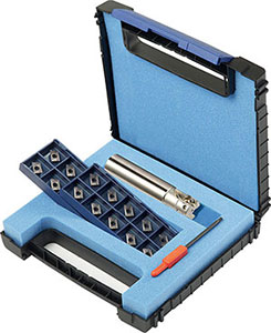 A58020: Assortimenti di frese ad inserti per spallamenti a 90° con codolo cilindrico; TKN