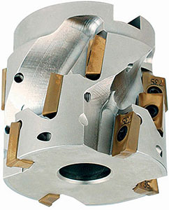 A58065: Frese a riccio ad inserti per spallamenti a 90° con attacco a manicotto; TKN