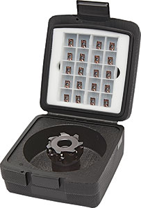 A58260: Assortimenti di frese ad inserti per spallamenti a 90° con attacco a manicotto; TKN