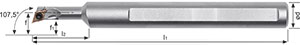 A62070: Portainserti per tornitura interna 107,5° stelo in acciaio; TKN