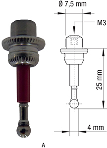 C75205: Astine di ricambio per tastatori 3D; TKN