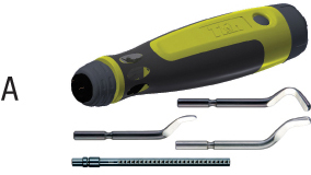 C85900: Set sbavatori e raschietti manuali con supporto telescopico; TKN