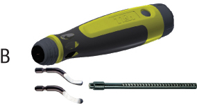 C85905: Set sbavatori e raschietti manuali con supporto telescopico; TKN