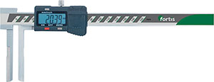 F05191: Calibro digitale a corsoio con becchi lunghi per misurazione di interni; FORTIS