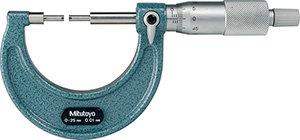 F10456: Micrometri per esterni con punte ribassate; MITUTOYO