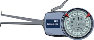 F20020: Comparatori analogici con bracci tastatori per interni; KROEPLIN