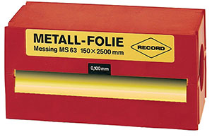 F30496: Spessori calibrati in ottone; RECORD