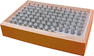 F35344: Set di spine calibrate in acciaio temprato; FORMAT