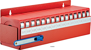 F70499: Assortimento di spessori calibrati in acciaio; FORMAT