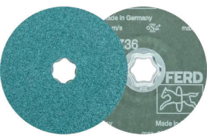 L15410: Dischi fibrati Combiclick® con abrasivo in corindone allo zirconio Z; PFERD