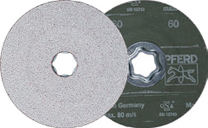 L15431: Dischi fibrati Combiclick® con abrasivo ceramico CO-ALU; PFERD