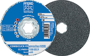 L15434: Dischi abrasivi in tessuto non tessuto per finitura Combiclick®; PFERD