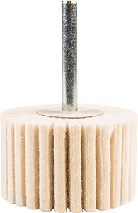 L17822: Rulli lamellari in feltro con gambo per lucidatura; FORMAT