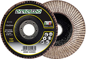 L20190: Dischi abrasivi lamellari per alluminio; EVERGREEND