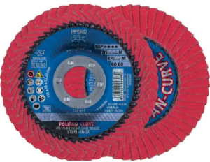 L20255: Dischi abrasivi lamellari raggiati POLIFAN; PFERD