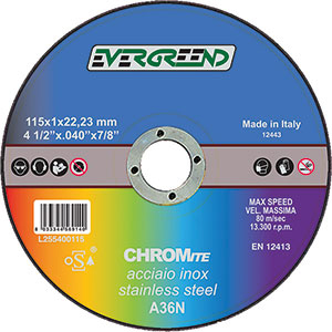 L25540: Mole abrasive a centro piano per troncatura; EVERGREEND