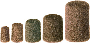 L35250: Cappucci in tela abrasiva forma ZYA e rulli portacappucci; PFERD