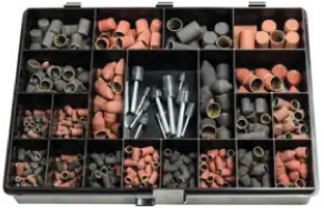 L35325: Cappucci in tela abrasiva forma ZYA e rulli portacappucci; PFERD