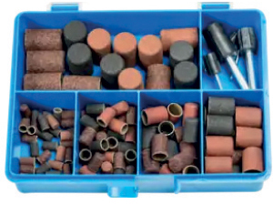 L35330: Cappucci in tela abrasiva forma ZYA e rulli portacappucci; PFERD