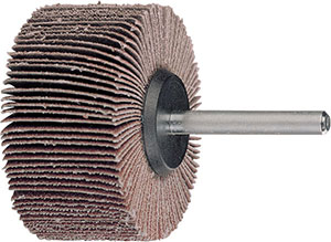 L35715: Rulli a lamelle con gambo in tela abrasiva al corindone; EVERGREEND