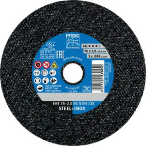 L40580: Dischi da taglio a centro piano per smerigliatrici diritte; PFERD