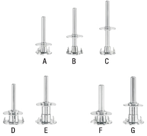 L40655: Perni di bloccaggio per dischi abrasivi in fibra sintetica resinata; PFERD
