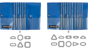 L60202: Assortimenti di lime diamantate; FORMAT