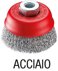 L65015: Spazzole a tazza con attacco filettato per smerigliatrici angolari; SIT