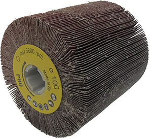 L70340: Rulli a lamelle in tela abrasiva per satinatrici portatili; EVERGREEND